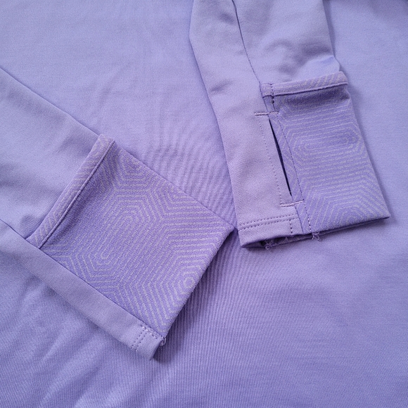 Under Armour Run Fitted Women's UA Infared Up Pace Funnel Sweatshirt Long Violet - Picture 5 of 12